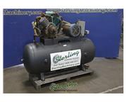 10 H.P Used Buckeye Boiler Company Horizontal Air Compressor with Tank, #A7193