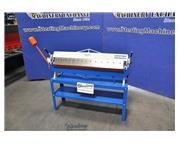 16 Ga. x 4' Brand New Birmingham Bench Type Box & Pan Brake, Mdl. NU-4816-CT, One Counterw