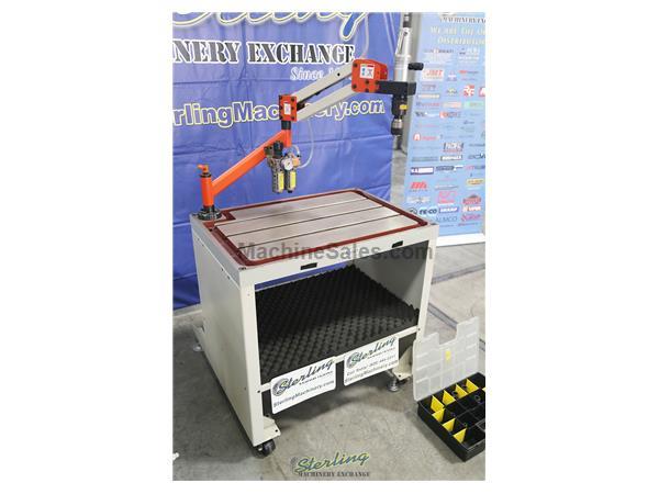 0.11&quot; to 1&quot; (Tapping Range) Used (Demo Machinery) Baileigh Single Arm Articulated Air Powered Tapping Machine, Mdl. ATM-27-1000, Ergonomically Designe