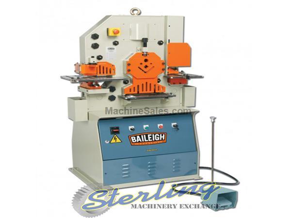 50 Ton Brand New Baileigh 50 Ton 5 Station Ironworker, Mdl. SW-501, MFG Number BA9-1007789 50 Ton Brand New Baileigh 50 Ton 5 Station Ironworker, Mdl. SW-501, MFG Number BA9-1007789