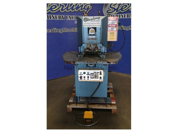 1/4&quot; x 8&quot; x 8&quot; Used Amada Hydraulic Notcher (Heavy Duty- Most Popular), Mdl. CSH-220, Work Guide, Horsepower 5, One - Shot Lube System, #A6960