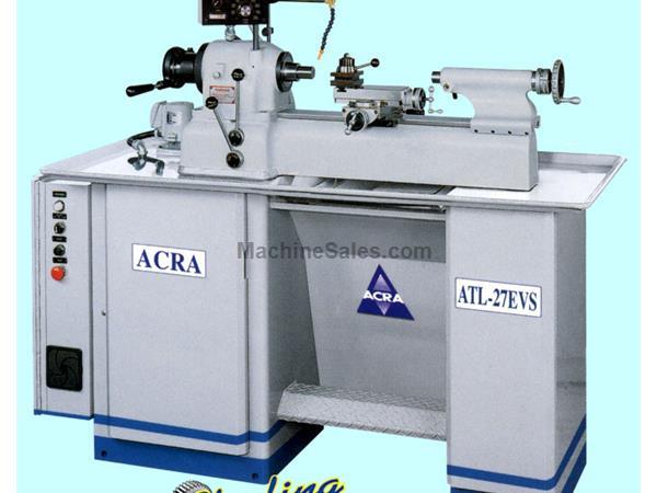 9" x 15" Brand New Acra Second Operation Toolmakers Lathe, Mdl. 27ATL, Lever 5C 