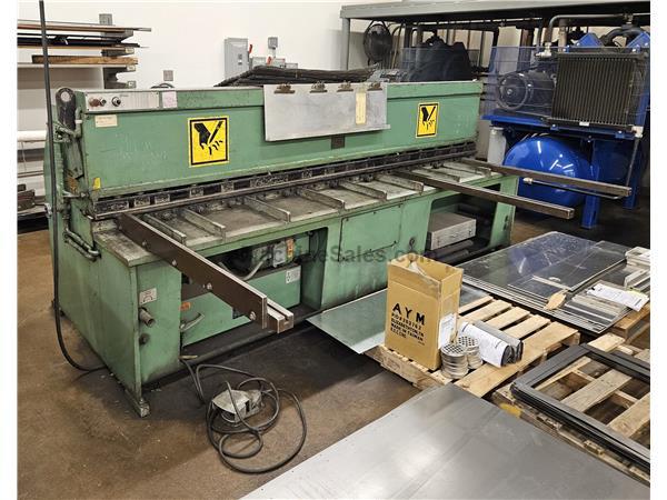 10' x .125' Pearson Hydraulic Shear, FOPBG, Front Supports, Squari 10' x .125' Pearson Hydraulic Shear, FOPBG, Front Supports, Squari
