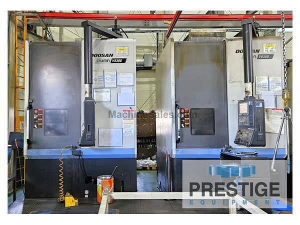 (2) 33.4" Doosan Puma V8300R CNC Vertical Turning Center (2) 33.4" Doosan Puma V8300R CNC Vertical Turning Center
