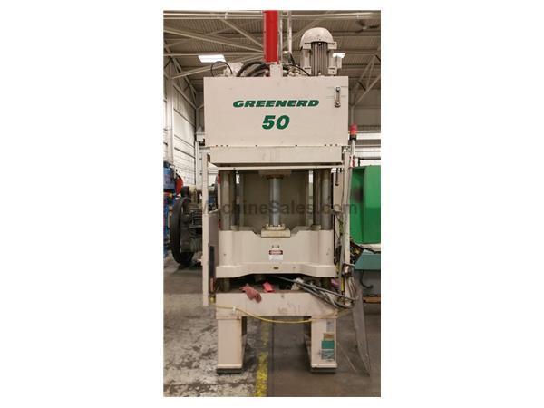 50 TON GREENERD 4 POST HYDRAULIC PRESS 50 TON GREENERD 4 POST HYDRAULIC PRESS