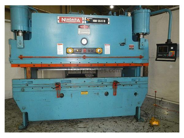 135 Ton 120&quot; Bed Niagara HBM-135-8-10 PRESS BRAKE, Hurco Autobend 7