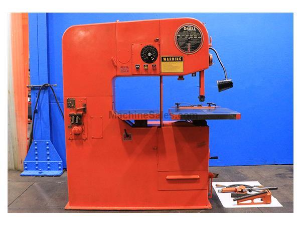 36&quot; Throat 13&quot; Height DoAll 3613-20 VERTICAL BAND SAW, Vari-Speed, 5 HP, Miter Att, Blade Welder,
