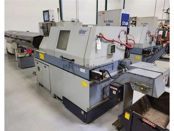 1.25&quot; Dia. Star SR-32J CNC SWISS TYPE LATHE, Fanuc 18iTB, FMB Turbo 3-38 Bar Feed