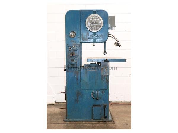 16&quot; Throat 10&quot; Height DoAll ML VERTICAL BAND SAW, Vari-Speed, Tilt Table, Blade Welder