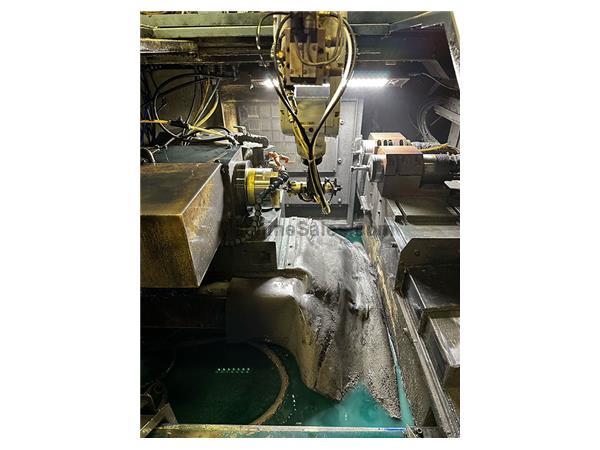 7.08" Swing 27.5" Stroke Weldon UGC, Two Spindle, Fanuc 21i-TB CNC, Robot CNC ID