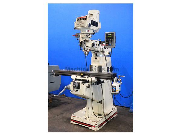 49&quot; Table 3HP Spindle Jet JTM4VS VERTICAL MILL, Vari-Speed, R-8, Newall DRO, Pwr Tbl Fd, One Shot