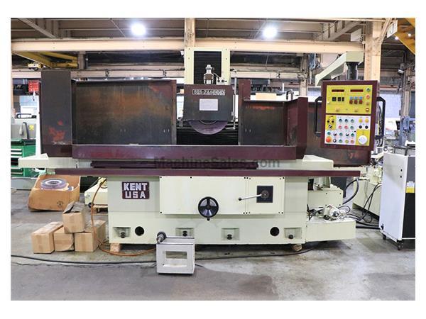 24&quot; Width 48&quot; Length Kent SGS-2448AHD, 2016, NC-Z AXIS, 3X AUTO FEEDS, SURFACE GRINDER, 20&quot; x 3&quot;W x 8&quot;B Wheel, 15 H.P. SPINDLE,