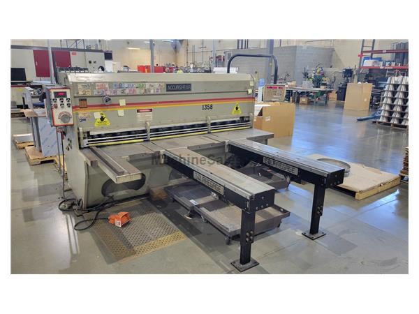 1989 Accurshear Model 61358, 10 Ga. X 8&#39; Hyd Shear w/AUTOMEC Frt CNC SQ