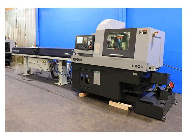 0.75&quot; Dia. Tsugami S206 CNC SWISS TYPE LATHE, Edge Minuteman 320SE