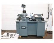 11" Swing 18" Centers Hardinge HLV-EM PRECISION ENGINE LATHE, nch/Metric, Newall