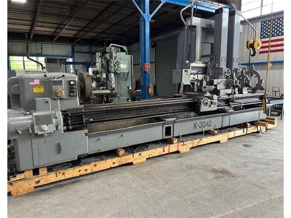 28&quot; Swing 192&quot; Centers Monarch 613 ENGINE LATHE, Inch/Metric,Taper,3 Steady Rests,Rapids,4-Jaw,25HP