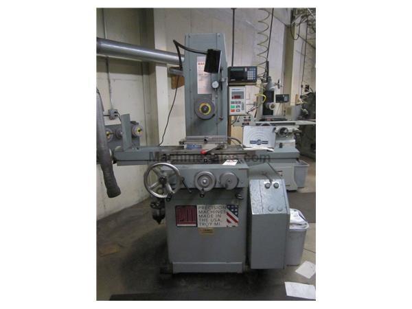 6&quot; Width 18&quot; Length Parker-Majestic 2Z, DRO, ELECTRONIC V-S SPINDLE, POWER ELEV. SURFACE GRINDER, PMC