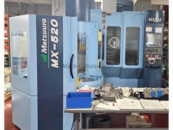 MATSUURA MX-520 PC4, 5 Axis Trunnion, 90 ATC, 12000 RPM CNC Vertical Machining Center, 900 Hrs, 2022