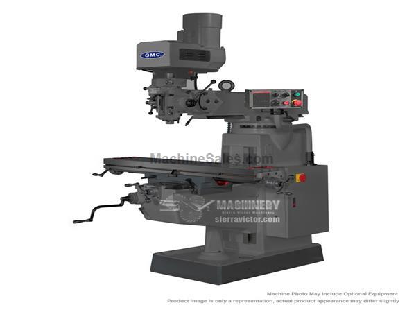 GMC GMM-1050EVS 10x50 in. Manual Vertical Mill w/Inverter Drive