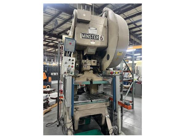 60T Minster #6 Single Point OBI Flywheel Press, 24&quot; x14.5&quot; Ram, 3
