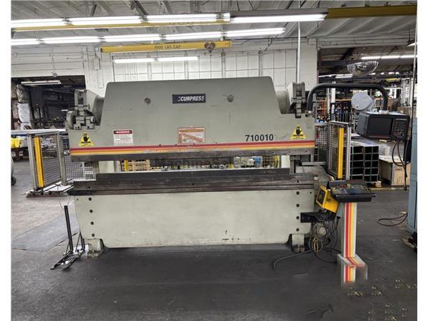 100 Ton x 10' Accurpress 710010 Hydraulic Press Brake, 2-Axis Back Gaug 100 Ton x 10' Accurpress 710010 Hydraulic Press Brake, 2-Axis Back Gaug