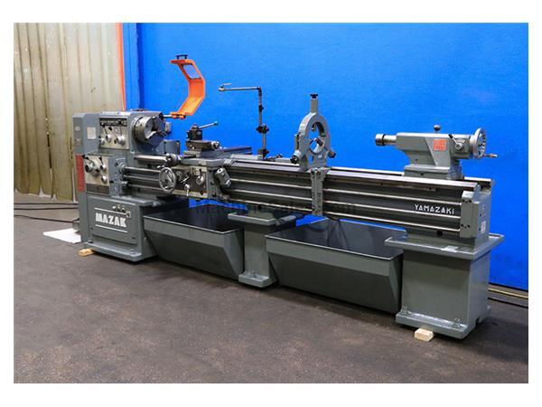18" Swing 100" Centers Mazak ENGINE LATHE, Inch/Metric,Taper,3" Hole,34 Jaw 18" Swing 100" Centers Mazak ENGINE LATHE, Inch/Metric,Taper,3" Hole,34 Jaw