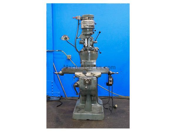 32" Table 1HP Spindle Bridgeport J-HEAD VERTICAL MILL, Step-Pulley, R-8