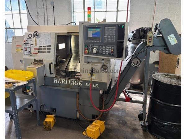 17.72" Swing 11.02" Centers Okuma ES-L6II CNC LATHE, U10L, Collet Chuck, Tailsto 17.72" Swing 11.02" Centers Okuma ES-L6II CNC LATHE, U10L, Collet Chuck, Tailsto