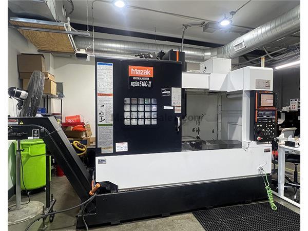 41&quot; X Axis 20&quot; Y Axis Mazak VCN 510C-II NEXUS VERTICAL MACHINING CENTER, MAZATROL MATRIX Cntrl, 30 ATC, CT40, Coolant Thru,