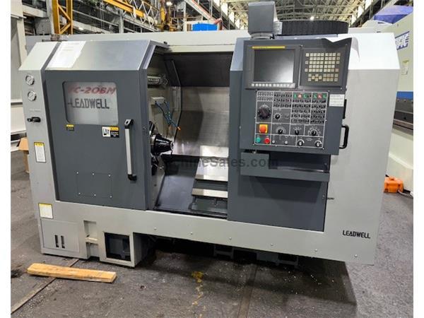 17.7" Swing Leadwell LTC-20BM - LIVE TOOLING CNC LATHE, Fanuc 0i-TD, 8" Chk., Ta 17.7" Swing Leadwell LTC-20BM - LIVE TOOLING CNC LATHE, Fanuc 0i-TD, 8" Chk., Ta