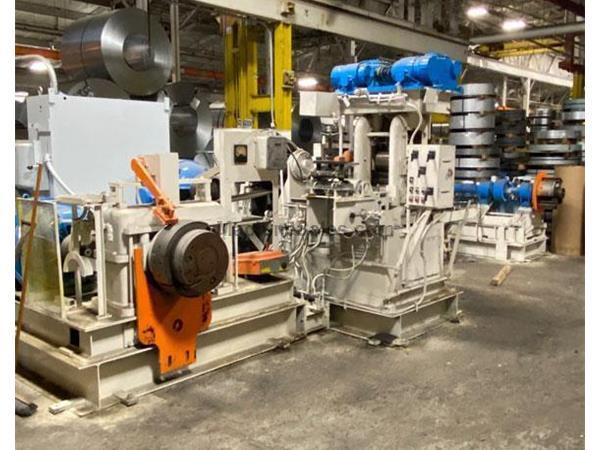 2.5&quot; X 10&quot; X 10&quot; WATERBURY FARREL 4 HIGH NON REVERSING TEMPER ROLLING MILL (14501)