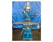 Atrump K2C Vertical Knee Mill, Newall 2-Axis DRO, Power Feed on X-Axis