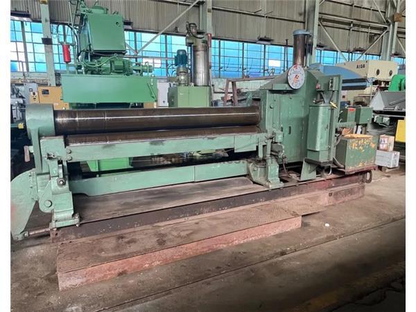 8&#39; x 1/2&quot; Bertsch 3-Roll Plate Bending Roll w/Air Drop End, Initia