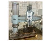 4' x 12" Ooya RE-1225H Radial Drill, 1985 RPM, #5 MT, 4.08' Ar